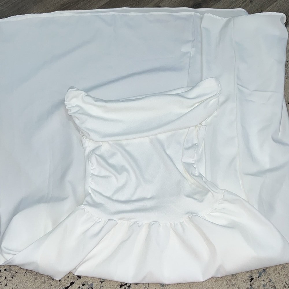 Elegant Off-Shoulder White Dress